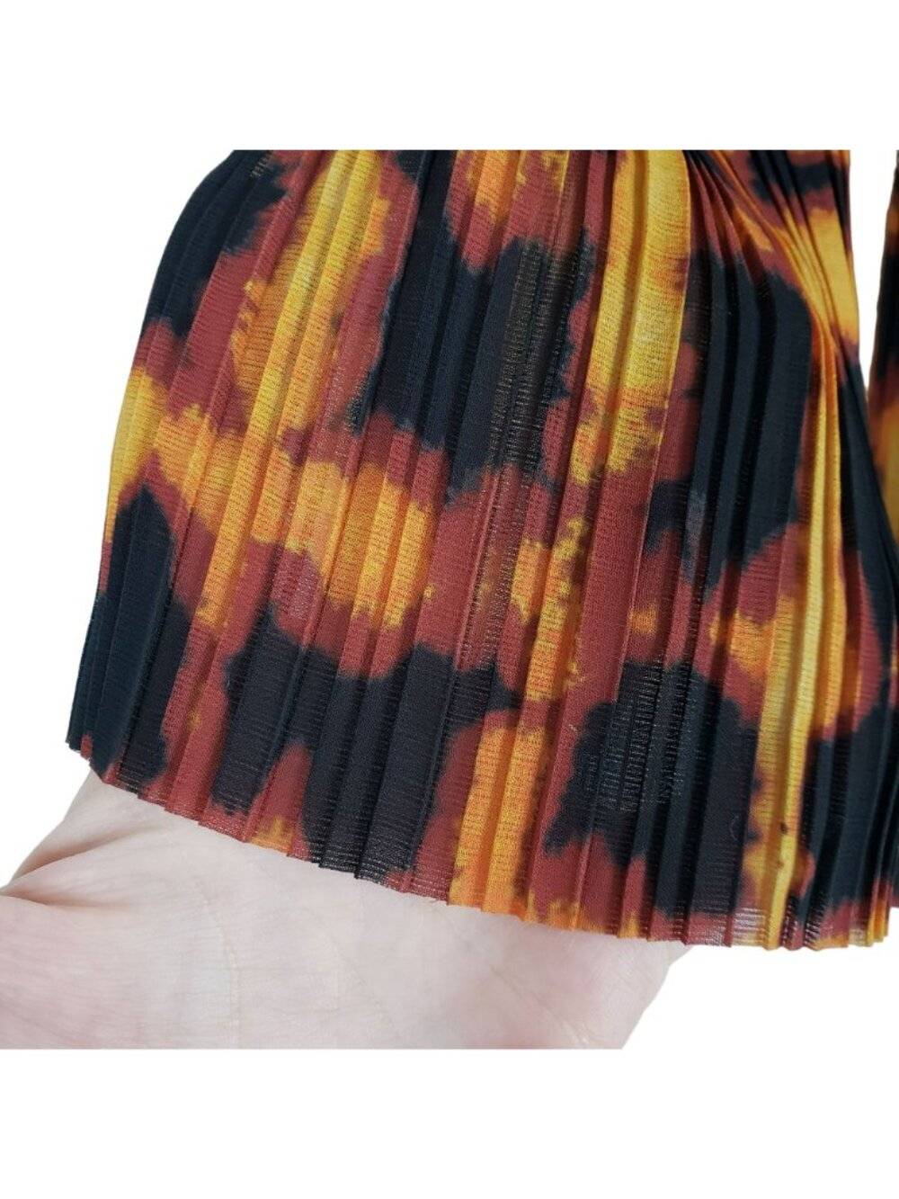 Solace London Skye Pleated Puff Sleeve Leopard Print Mini Dress Mindy Kaling - Picture 8 of 15